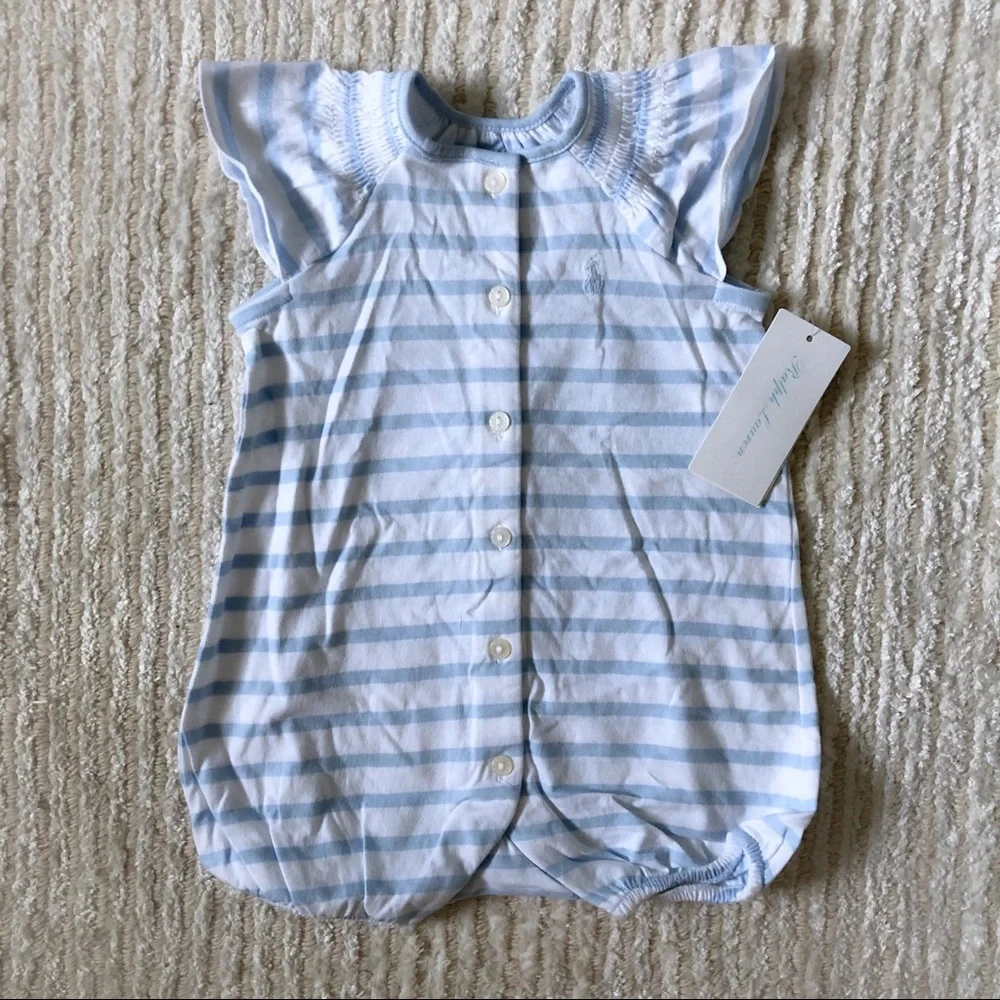 NWT Ralph Lauren infant striped romper